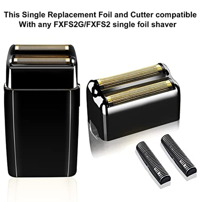 Black Replacement blades Foil and Cutters Compatible with BaBylissPRO Barberology FXFS2 Shaver foil Replacement Heads(1 pack £©