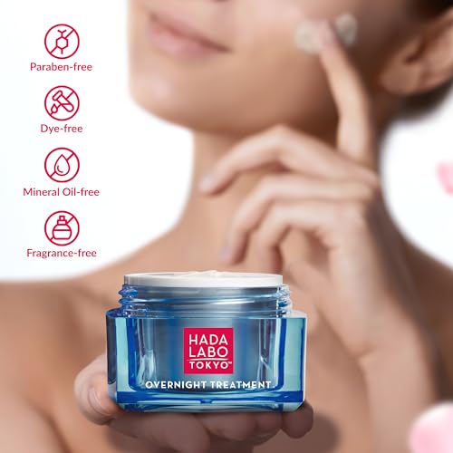 Hada Labo Tokyo Anti-Aging Night Cream with Hyaluronic Acid 1.76 oz Overnight Treatment