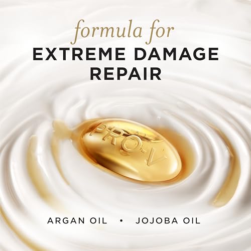 Pantene Pro-V Miracles Conditioner, Extreme Damage Care Regenerative Oil Blend 1 Minute Miracle, Moisturizes, Smooths, Argan & Jojoba Oils, 0% Sulfated Conditioners, Dyes, or Parabens, 10.9 Fl Oz