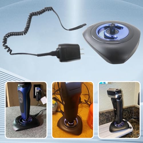 Shaver Charger and Charging Stand for Braun Series 9 8 7 5 3 6, Charger Base for Braun S3 S6 S7 S8 S5 S9 Electric Razor Replacement for Braun Trimmer Charging Dock
