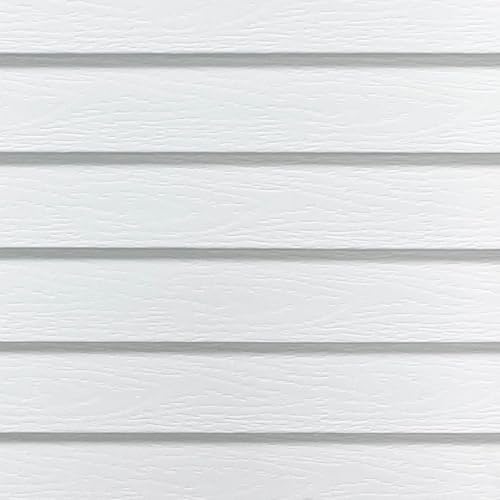 Cordless Faux Wood Window Blinds - Signature 2-Inch Slats, White, 70 x 48 Inches - Embossed Finish