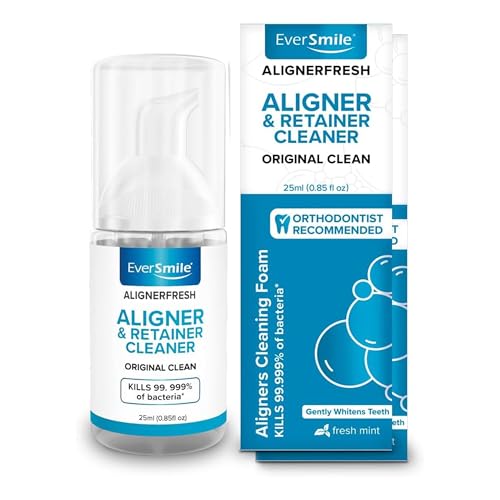 AlignerFresh Original Clean Mint Foam Cleaner 25ml 2-Pack for Invisalign & Retainers