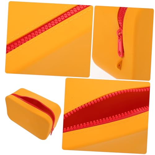 Large Capacity Silicone Makeup Bag for Travel Home Use Portable Toiletry Organizer with Zipper for Makeup Brushes and Toiletries