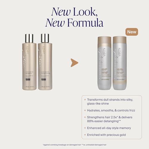 Kenra Platinum Luxe Shine Shampoo 8.5 Fl Oz - Smoothing Frizz Control & Color Safe