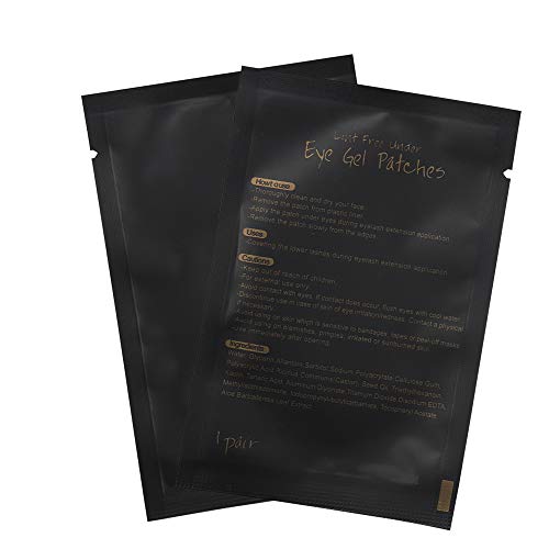 myaokue-up 100 Pairs Eye Gel Pads, Lint Free Under Eye Patches for Eyelash Extensions, Premium Eye Mask Beauty Tool Kit