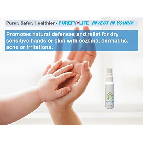 PUREFY Hand and Skin Cleanser (50ml, 6pk) - Hypoallergenic, Antimicrobial, Hypochlorous Technology, Great for Sensitive Skin; Promotes Natural Defense Against Eczema, Dermatitis, Acne.