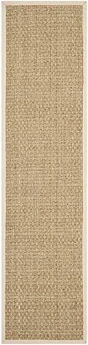 SAFAVIEH 2'6" x 8' Natural Fiber Seagrass Runner Rug – NF114A, Beige & Natural