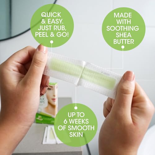 Nad's Facial (48 Strips) and Body (24 Strips) Wax Hair Removal Kits for Women - Natural Beeswax Formula