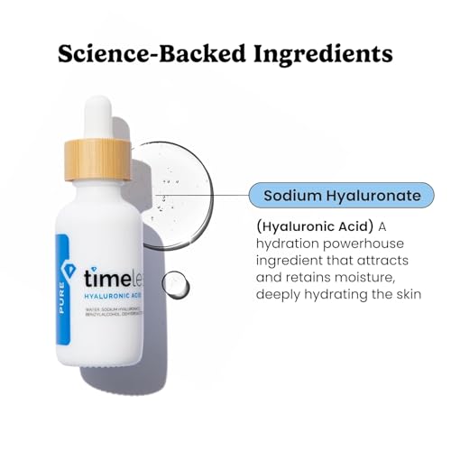 Hydrating Hyaluronic Acid Serum - Pure, 2 fl oz, For Moisture & Skin Support