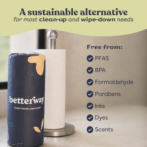 White Bamboo Paper Towels 12 Rolls - Eco-Friendly, Non-Toxic, 140 Sheets Each