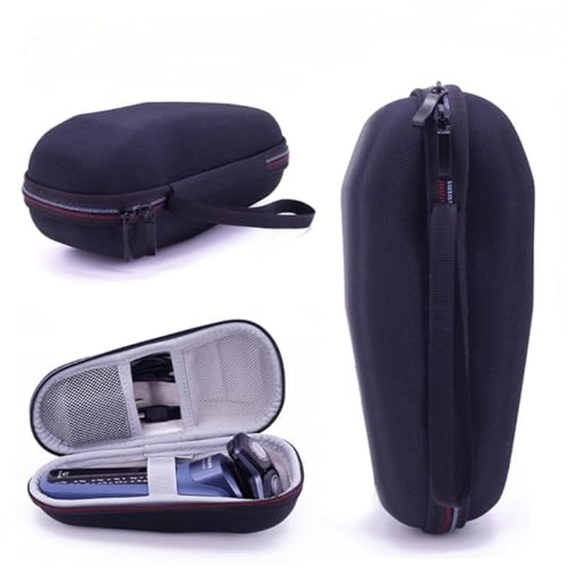 Hard Storage Case Compatible with Philips Norelco Shaver 2100 2300 3500 6800 3100 5500 5100 5300 5700 6880 7100 - Travel Carry Electric Razor Hard Case 1 Pack - Black