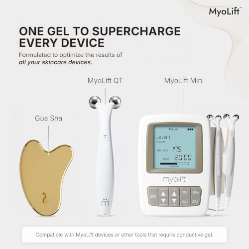 MyoLift ReStore Lite Conductive Gel 64 Fl Oz for Microcurrent Facial Treatments - Hydrating & Long-Lasting Glide