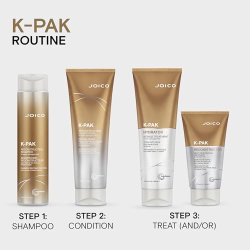 Joico K-PAK Reconstructor Deep-Penetrating Treatment | For Severely Damaged Hair | Repair & Strengthen Strands | Rebuild & Fortify Damaged Hair | Improve Elasticity | With Keratin & Arginine