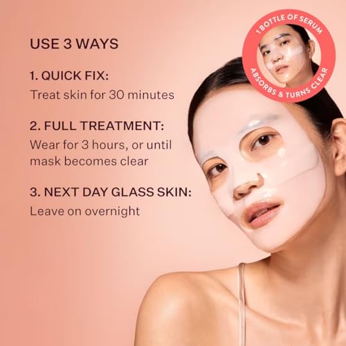 Peach & Lily Glass Skin Ginseng Collagen Mask Pack of 7