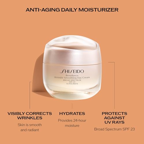 Shiseido Skin Care Set with Serum, Day & Eye Creams - Anti-Aging & SPF 23