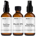MedPeel Glycolic Acid 30% Chemical Peel at Home Kit ? Includes Peel, Prep & Neutralizer ? Light Strength Chemical Peel for Fine Lines, Wrinkles & Radiant Skin ? Suitable for All Skin Tones