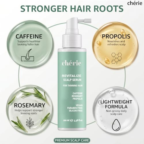 Rosemary & Caffeine Hair Serum for Thinning Hair - 3.4 fl oz | Strengthening & Nourishing