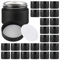 Frosted Black Glass Cosmetic Jars with Airtight Lids - 2oz (Variation of THIS listing)