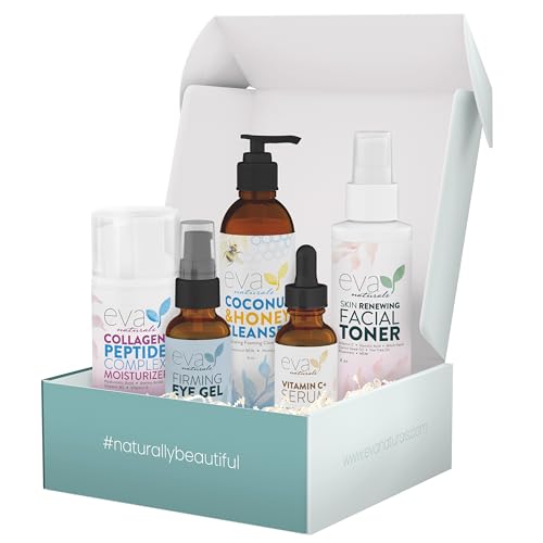 5-in-1 Skincare Set with Cleanser, Toner & Serum for Face