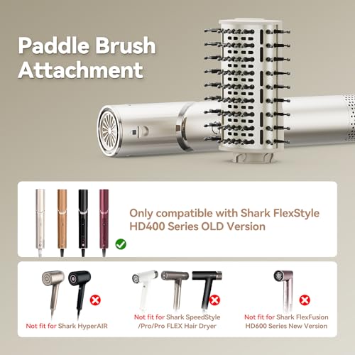 Paddle Brush for Shark FlexStyle Hair Dryer All Hair Types - Detailing & Styling Attachment
