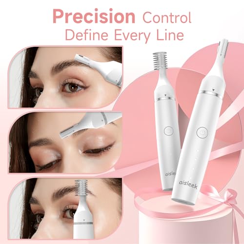 Aisleek Dove Wing White 3-in-1 Nose & Face Hair Trimmer for Men & Women