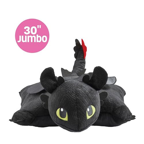 Jumbo Plush Toothless Pillow Pet - How to Train Your Dragon Toy 30"