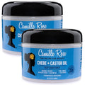 Camille Rose Deep Conditioner Set - Black Castor Oil & Chebe for Curly Hair 8 Oz x 2