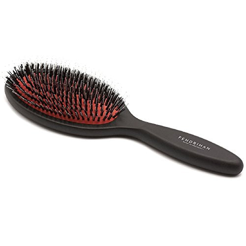 Fendrihan Medium German Beechwood Hair Brush & Scalp Massager with Boar Bristles