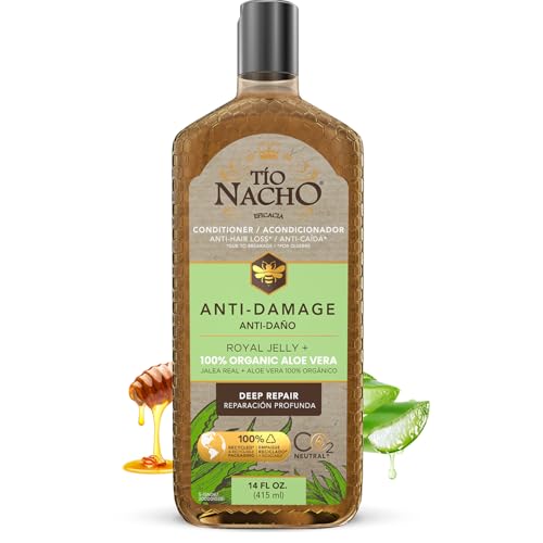 Tio Nacho Anti-Damage Conditioner with Aloe Vera & Royal Jelly, Keratin Conditioner for Women, Deep Repair for Damaged Hair, Nourishing Aloe Vera Hair Care ? 14 fl oz