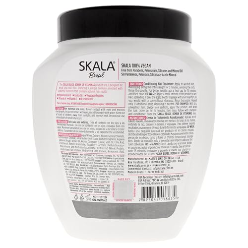 Vegan Hair Treatment Cream & Leave-In Conditioner 2-in-1 for Dry Hair - 35.2 oz Pack of 2
