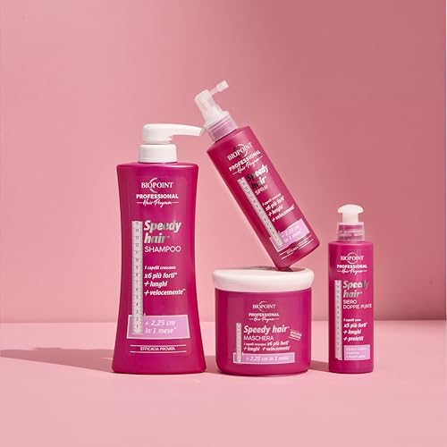 BIOPOINT Speedy Hair Shampoo - Italian Hair Growth & Nourishment, 13.5 Fl Oz