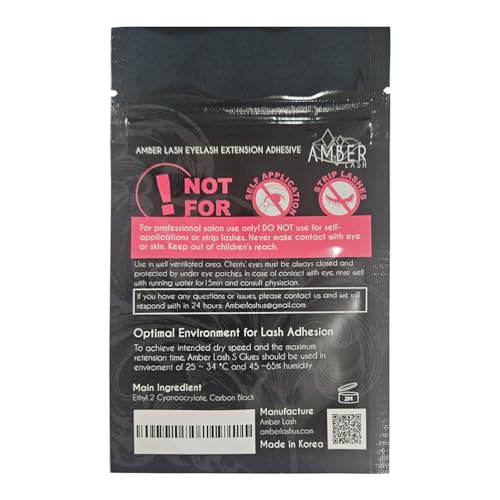 Eyelash Extension Adhesive S Glue Plus - 10ml Strong Waterproof Lash Glue - 8 Weeks Retention, Black, 0.5 Sec Dry - Professional Use - Variation: S Glue Plus