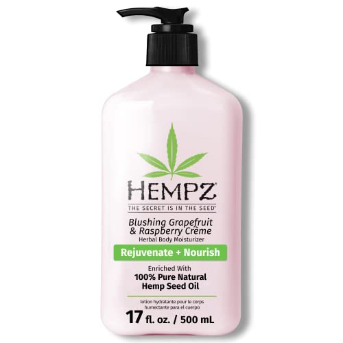 Hempz Body Lotion with Hemp Seed Oil - Citrus & Raspberry, 17 Fl Oz