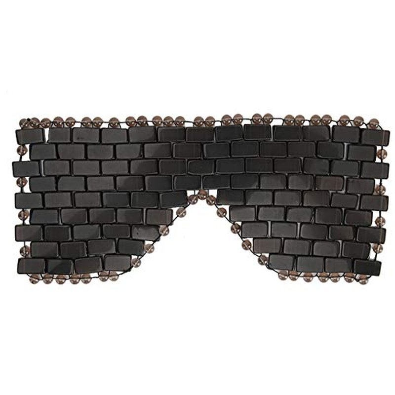 Jade Stone Eye Mask, Cooling Eye Mask Sleep Masks Eye Treatment for Puffy Eyes Dark Circles Jade Mask for Sleeping Masks Soothe Eye Fatigue(Obsidian)