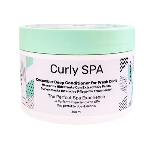 Cucumber Deep Conditioner for Curly Hair - Vegan Hair Mask, 12oz, Humidity & Damage Repair