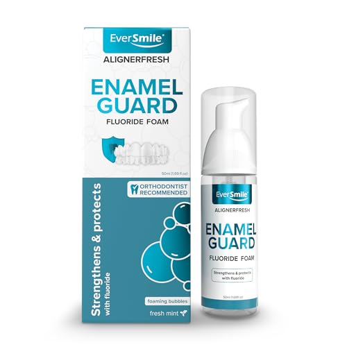 Aligner & Retainer Cleaner Foam with Fluoride - Whitens & Protects Teeth - Mint Flavor - 50ml