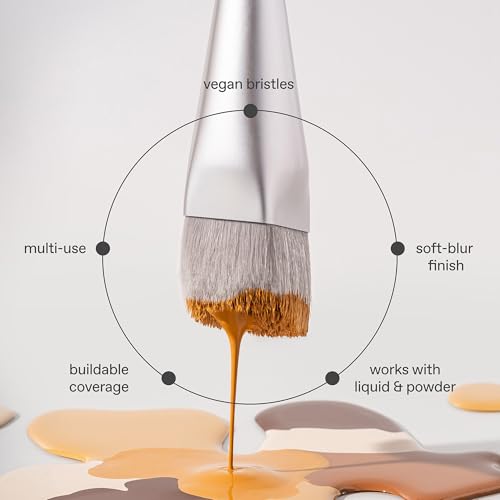 Ultra-Fluffy Foundation Makeup Brush - Seamless Blurring & Precise Contour