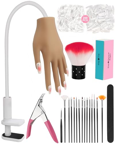 Practice Hand for Acrylic Nails Silicone Nail Practice Hand - 13.7x6.29x1.88in Variation of THIS listing