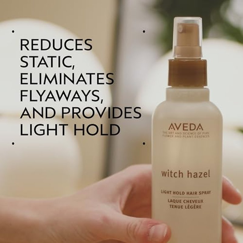 Aveda Witch Hazel Light Hold Hair Spray | Non-Aerosol Spray | Reduces Static and Flyaways | Adds Light Hold |for Fine and Medium Hair Types, 8.5 Fl Oz