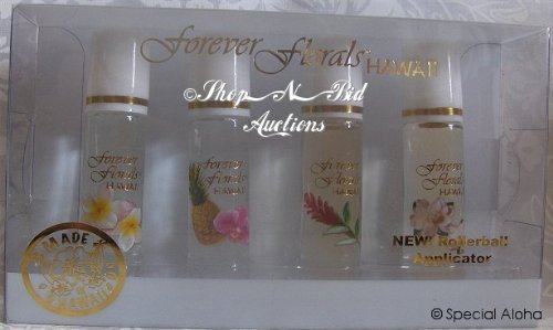 Assorted Hawaiian Cologne Set with Rollerball Applicators - Travel Size Gift Pack