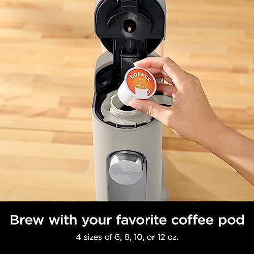 Ninja Pods & Grounds Iced Coffee Maker - Stone PB041ST, Single Serve