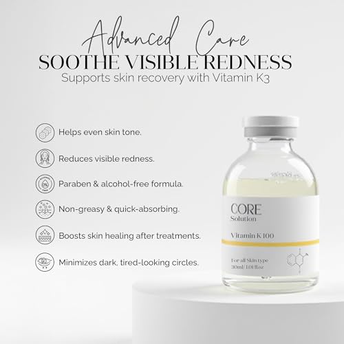 FEEL MATRIGEN Vitamin K 100 Ampoule ? Redness & Dark Circle Treatment Serum for Sensitive Skin ? 30mL + Needleless Syringe