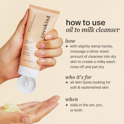 Hydrating Face Cleanser & Moisturizer Set - Oil to Milk, Ceramide Serum, Polypeptide Cream