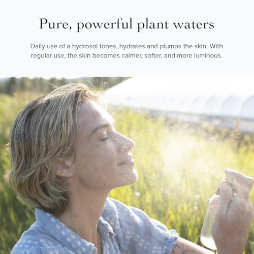 Organic Rose Geranium Facial Toner - Balancing Astringent Hydrosol for All Skin Types