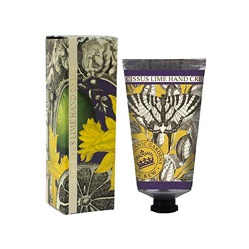 Kew Gardens Narcissus Lime Hand Cream 75ml - Floral & Citrus Fragrance