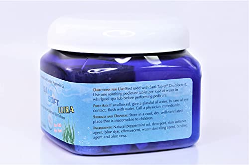 Peppermint & Aloe Vera Pedicure Soak Tablets - Soothing Foot Care, 150 Tabs