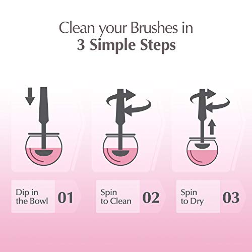 Luxe Electric Makeup Brush Cleaner Pink - 1 Count, USB Charging, 3 Speeds