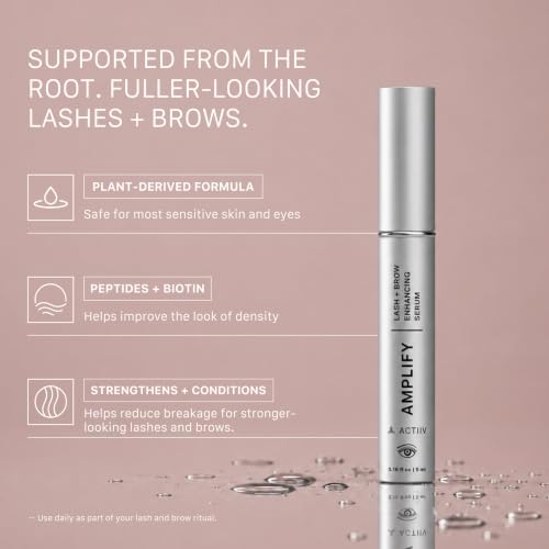 ACTIIV Amplify Lash and Brow Serum 3ml for Thicker Fuller Eyelashes