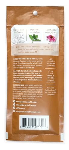 Mineral Bath Soak Pack of 12 - Lemon Mint Scented Relaxation & Cold Relief