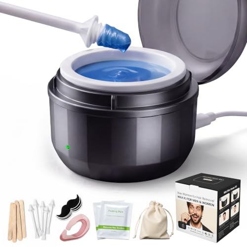 Nose Wax Kit with 100g Hard Wax and USB Warmer - Jet Black / 3.53 Ounce